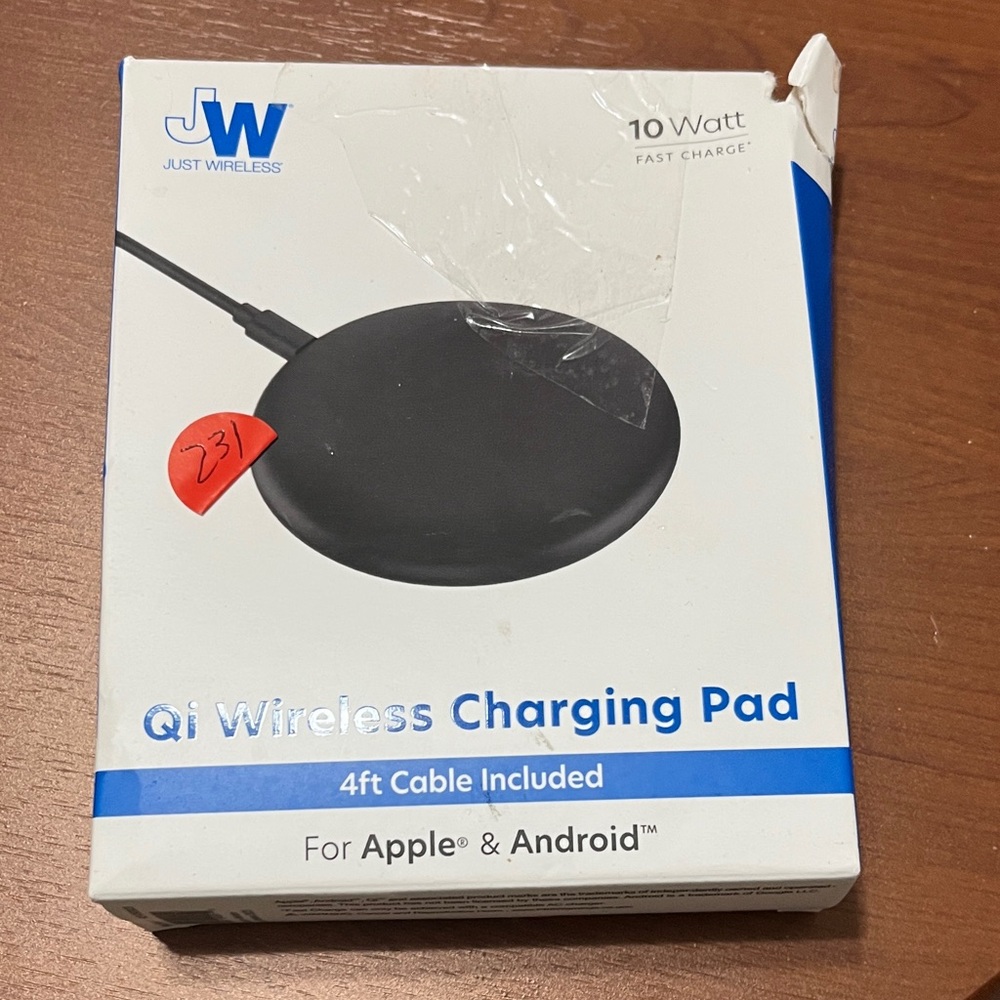 Black Qi Wireless Charging Pad